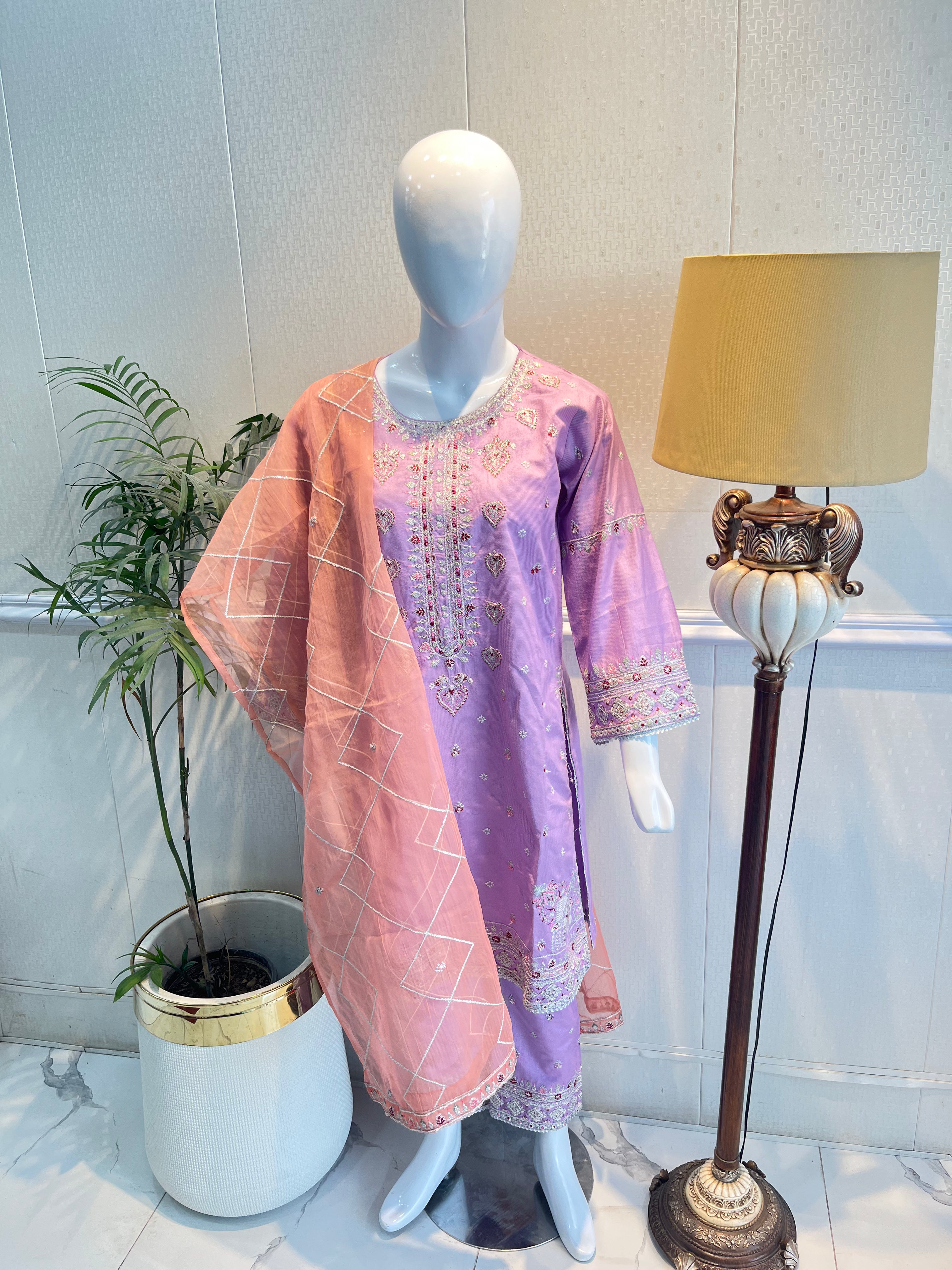 3 Piece - Mix Embroidered Stitch