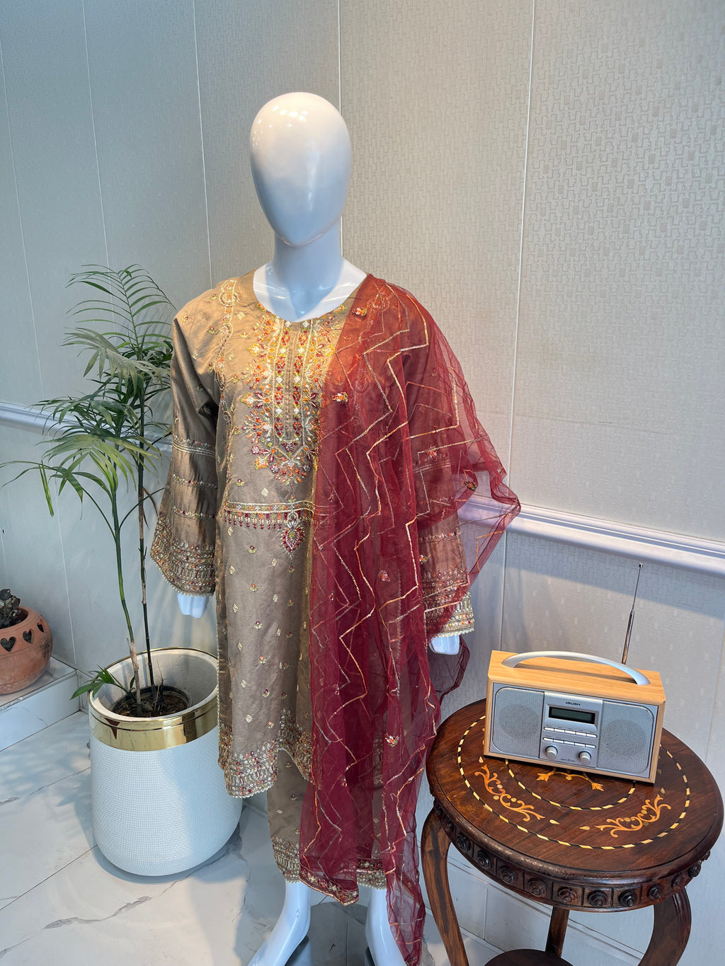 3 Piece - Mix Embroidered Stitch