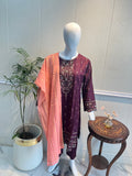 3 Piece - Mix Embroidered Stitch
