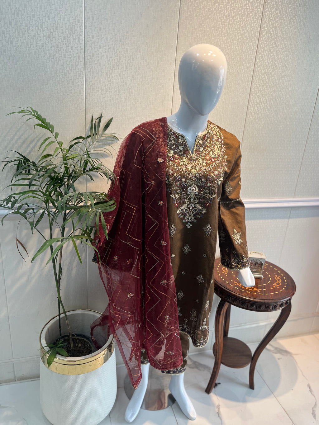 3 Piece - Mix Embroidered Stitch